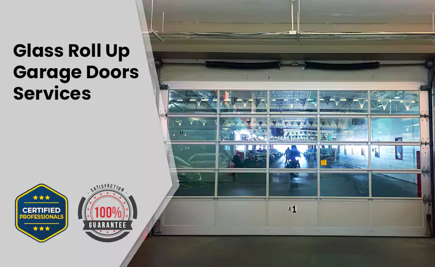 Glass Roll Up Garage Door in Sunny Isles, FL